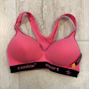 NWT COOBIE Sports Bra STYLE 6899 Cotton SIZE 32B Pink Sporty Barbiecore